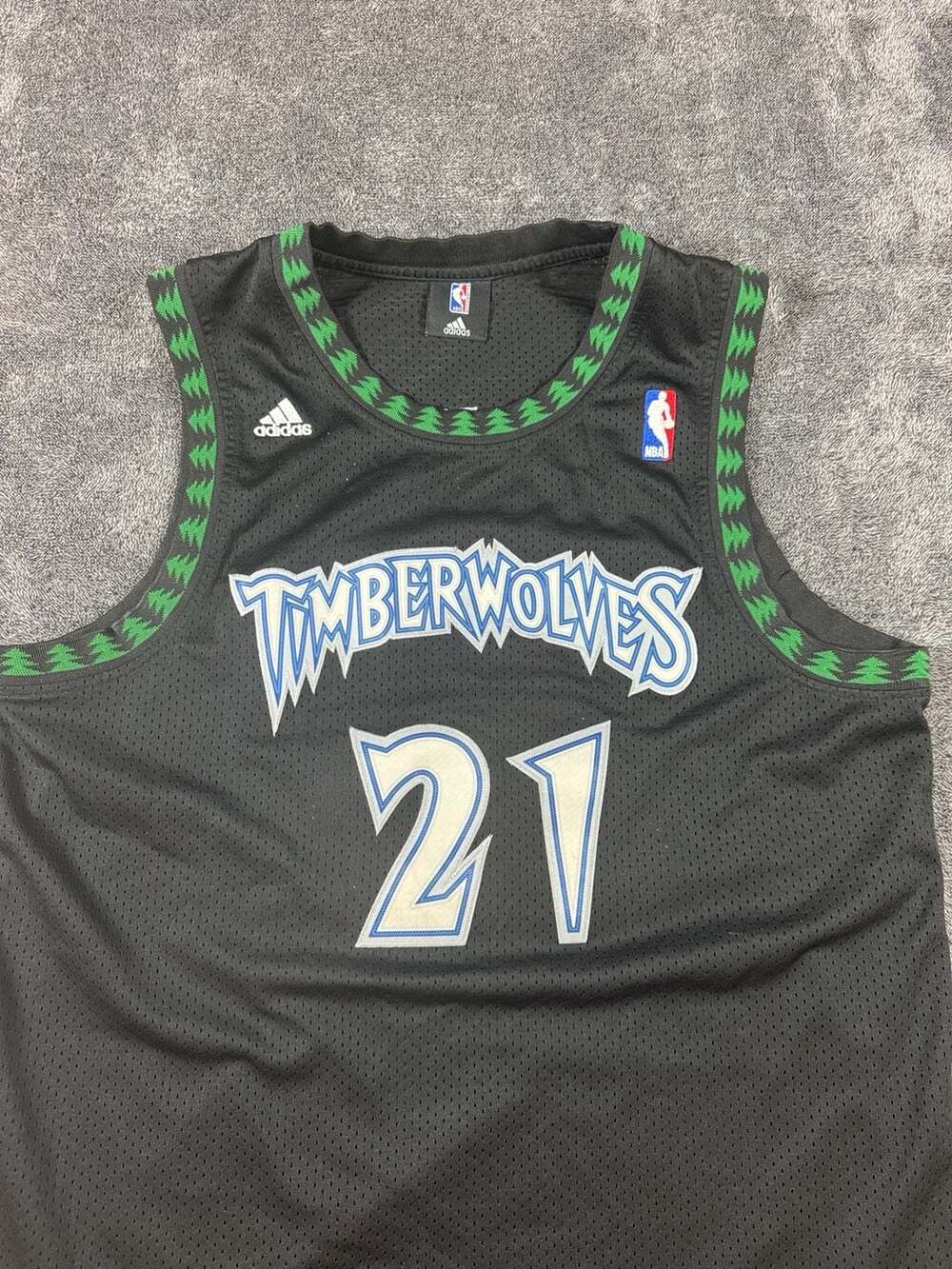 Adidas Minnesota Timberwolves Garnett 21 Jersey Size XL +2 Black